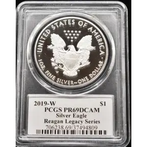 2019-W $1 Silver Eagle Ashley Reagan, DCAM