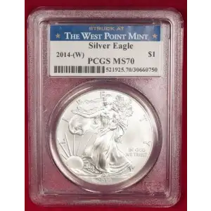 2014-(W) $1 Silver Eagle Struck at West Point
