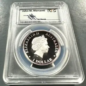 2014-W $1 Silver Eagle Mercanti Signature, DCAM