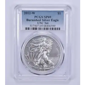 2012-W $1 Burnished Silver Eagle
