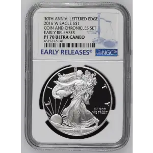 2016 W COIN AND CHRONICLES SET EARLY RELEASES 30TH ANNIV. LETTERED EDGE ULTRA CAMEO (2)