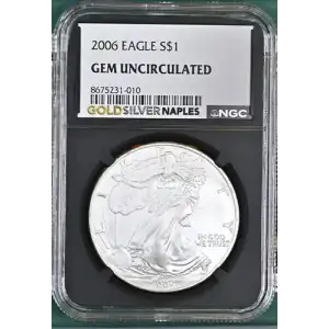 2006 EAGLE S$1 GEM UNCIRCULATED