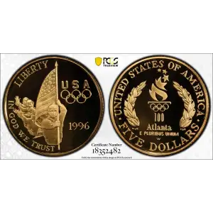 1996-W $5 Flag, DCAM (2)