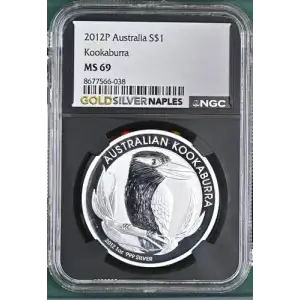 2012P Australia Kookaburra S$1 MS 69