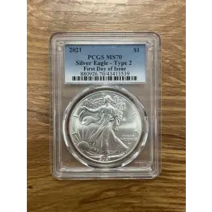 2021 - P - PCGS - MS70 - $1 Silver Eagle