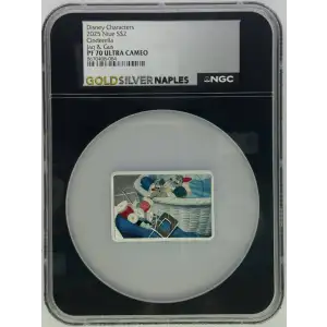 2025 1 oz NIUE Disney Cinderella Jaq & Gus PF70UC CSC2 (2)