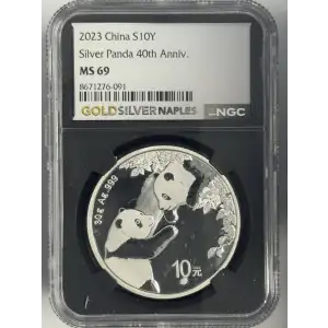 2023 1 oz China Panda s10y Mint State 9.9 (mixed label) (2)