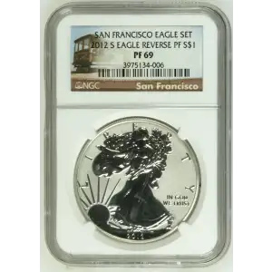 2012 S SAN FRANCISCO EAGLE SET OFFICIAL US MINT SET (2)
