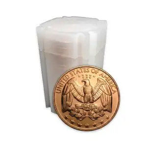 Tube of 20x 1 oz Copper U.S. Quarter (2)
