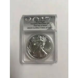 2017 - (P) - ANACS - MS70 - $1 Silver Eagle