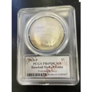 2014-P $1 Baseball Hall of Fame Pedro Martínez, DCAM