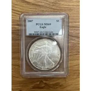 2007 - P - PCGS - MS69 - $1 Silver Eagle