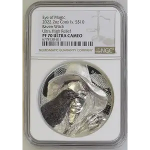 2022 2oz Raven Witch Ultra High Relief Eye of Magic ULTRA CAMEO (2)