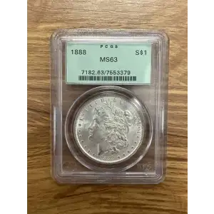 1888 - P - CAC - MS63 - $1 Morgan