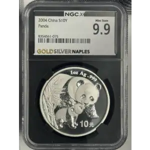 2004 1 oz China Panda s10y Mint State 9.9  (4)