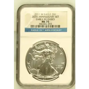 2011 W 25TH ANNIVERSARY SET EARLY RELEASES OFFICIAL US MINT SET (2)