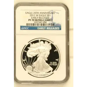2011 W EARLY RELEASES EAGLE 25TH ANNIVERSARY ULTRA CAMEO (2)