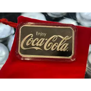 1 oz Silver Coca-Cola Bar (2)