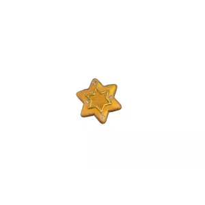 14K Gold Star Pendant with Melee Diamonds