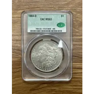 1904 - O - CAC - MS63 -$1 Morgan