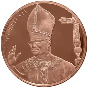 1 Oz Copper Round Pope Leo XIV- HLM