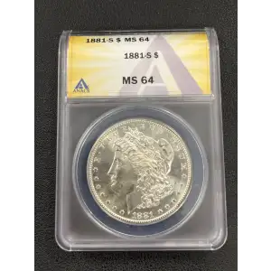 1881 S $1 Morgan Dollar MS64 ANACS
