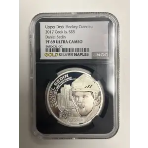 Upper deck Hockey Grandeur - 2017 Cook IS. - Daniel Sedin PF69 UC  (2)