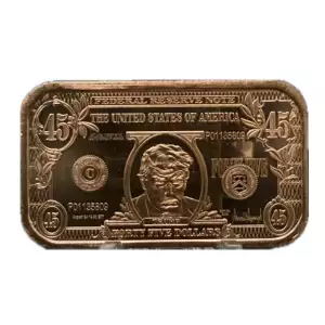 1 oz copper bar Trump bar $45/ $1 modern (2)