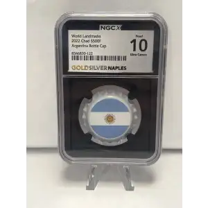 2022 CHAD S500F ARGENTINA BOTTLE CAP PF70 UC NGC