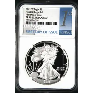 2021 W Heraldic Eagle T-1 First Day of Issue ULTRA CAMEO (2)