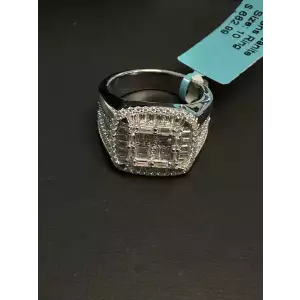 Signet Moissanite Men's 925 Ring