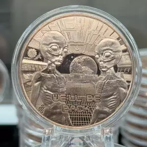 1 oz copper round area 51 we'll be back / wings  (3)