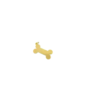 14k Yellow Gold Bone Pendant