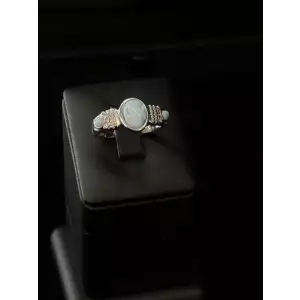 St.Silver Ring w/ Stone 4.2 Gram Size 9 