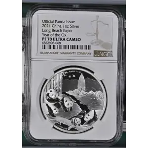 2021 Long Beach Expo Year of the Ox Official Panda Issue ULTRA CAMEO (2)