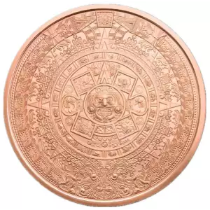 2 oz Copper Aztec Calendar Authentic (2)