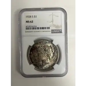 1928 - S - NGC - MS62 - $1 Peace
