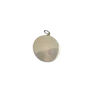 14k Yellow Gold Medium Round Disc Pendant