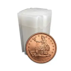 Tube of 20x 1 oz Copper Trade Dollar (2)