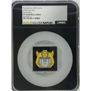 2024 1 oz Transformers 40th ANN Bumblebee PF70 UC NGC CSC2
