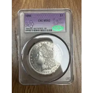 1890 - P - CAC - MS62 - $1 Morgan