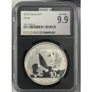 2016 1 oz China Panda s10y Mint State 9.9