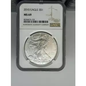 2013 1 oz Silver Eagle  NGC MS69 (LABEL MAY VARY)  (3)