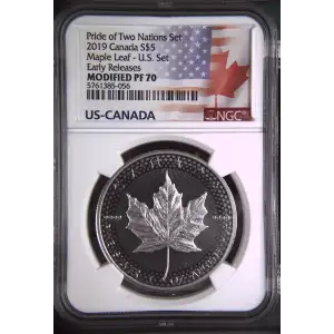 2019 Maple Leaf - U.S. Set Early Releases Pride of Two Nations Set (2)