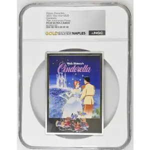 2025 10oz Cinderella 75th Anniversary Poster Disney Characters ULTRA CAMEO (2)
