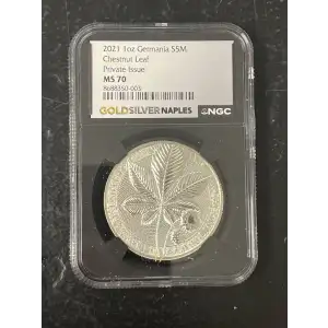 2021 Chestnut leaf Private Issue MS70 NGC