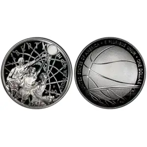 2020-P $1 Basketball Hall of Fame First Strike, DCAM (2)