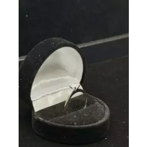 14KWG 0.75 Ctw VS D-E-F Color LG Diamond Solitaire Ring 2.1g S 8 