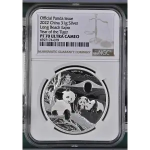 2022 Long Beach Expo Year of the Tiger Official Panda Issue ULTRA CAMEO (2)