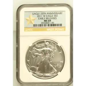 2011 W BURNISHED SILVER EAGLE EARLY RELEASES (2)